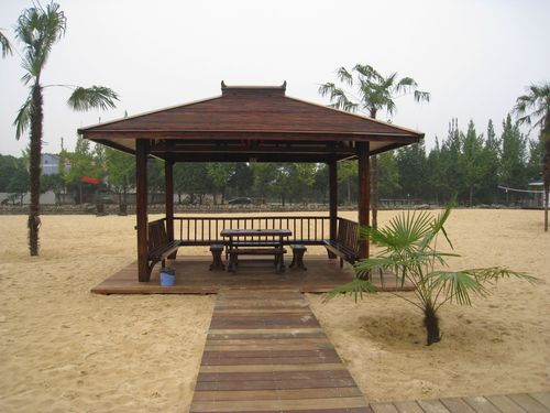 安吉县赤坞中华木器厂接园林工程生产各种景观凉亭